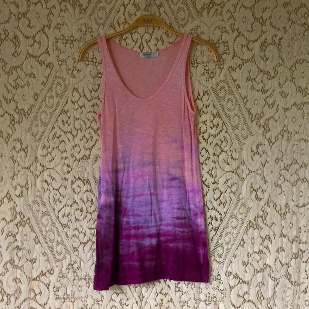 Sunset Ombre Tye-dyed Yoga Tank
